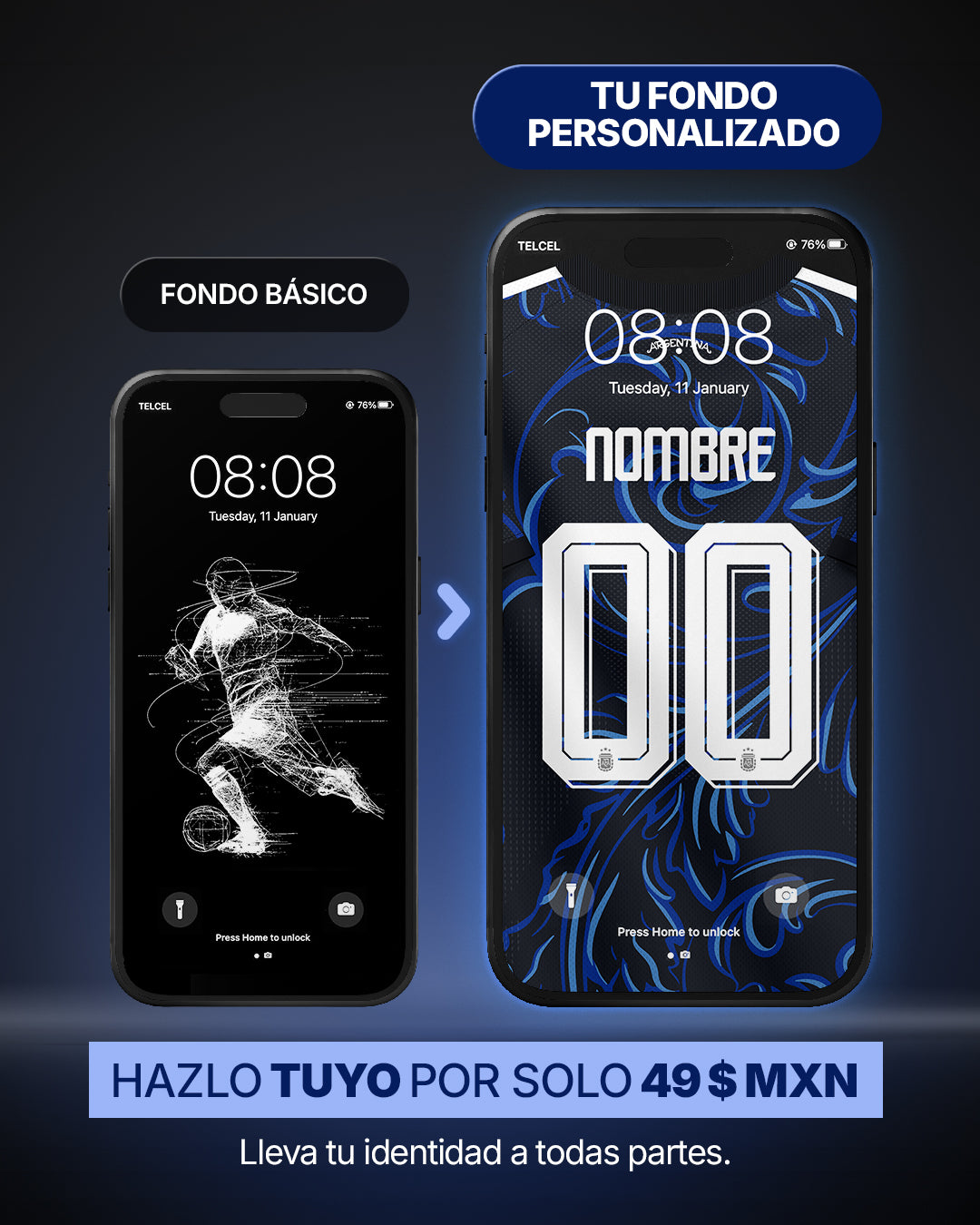 Fondo de Pantalla Argentina Visitante