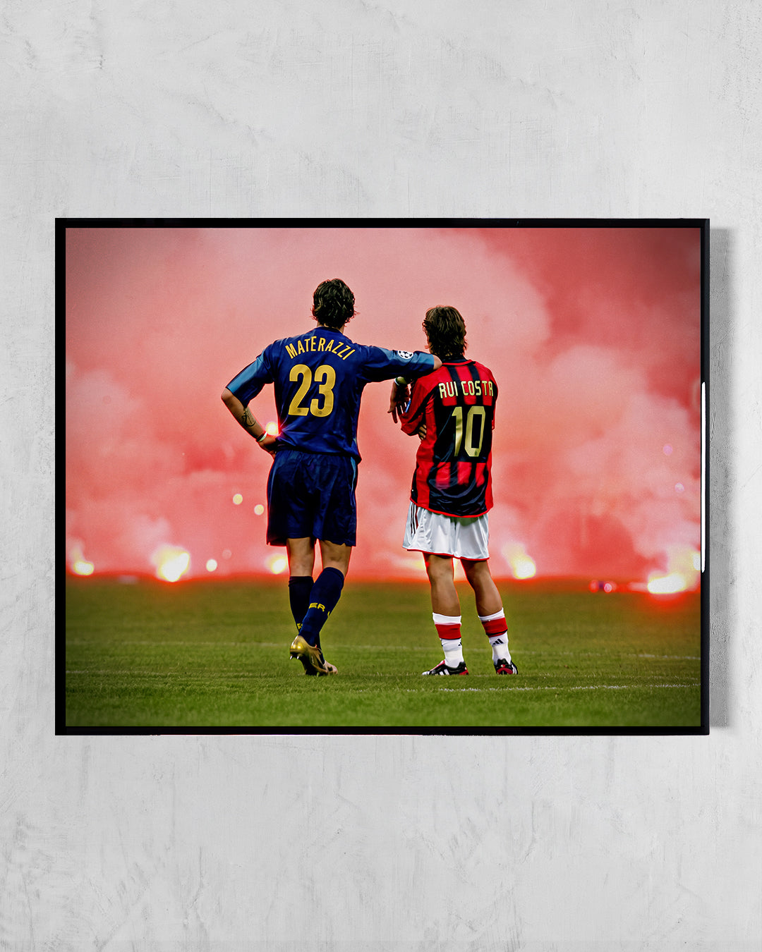 Materazzi y Rui Costa - Noche de Derbi