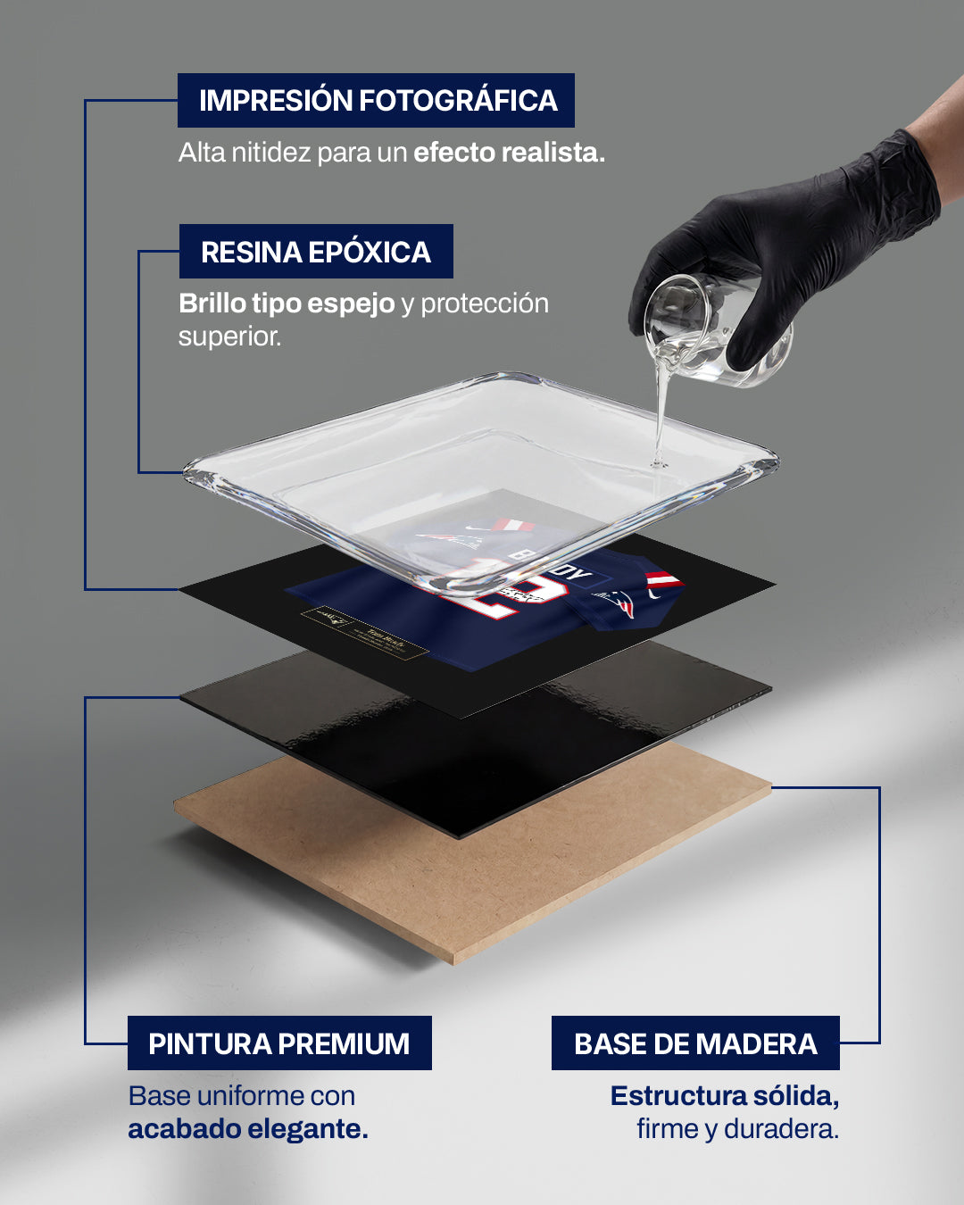 New England Patriots 2018 - Diseño Jersey