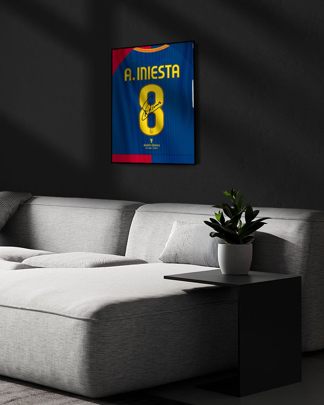 FC Barcelona 2008/09 Local - Diseño Dorsal / Iniesta #8