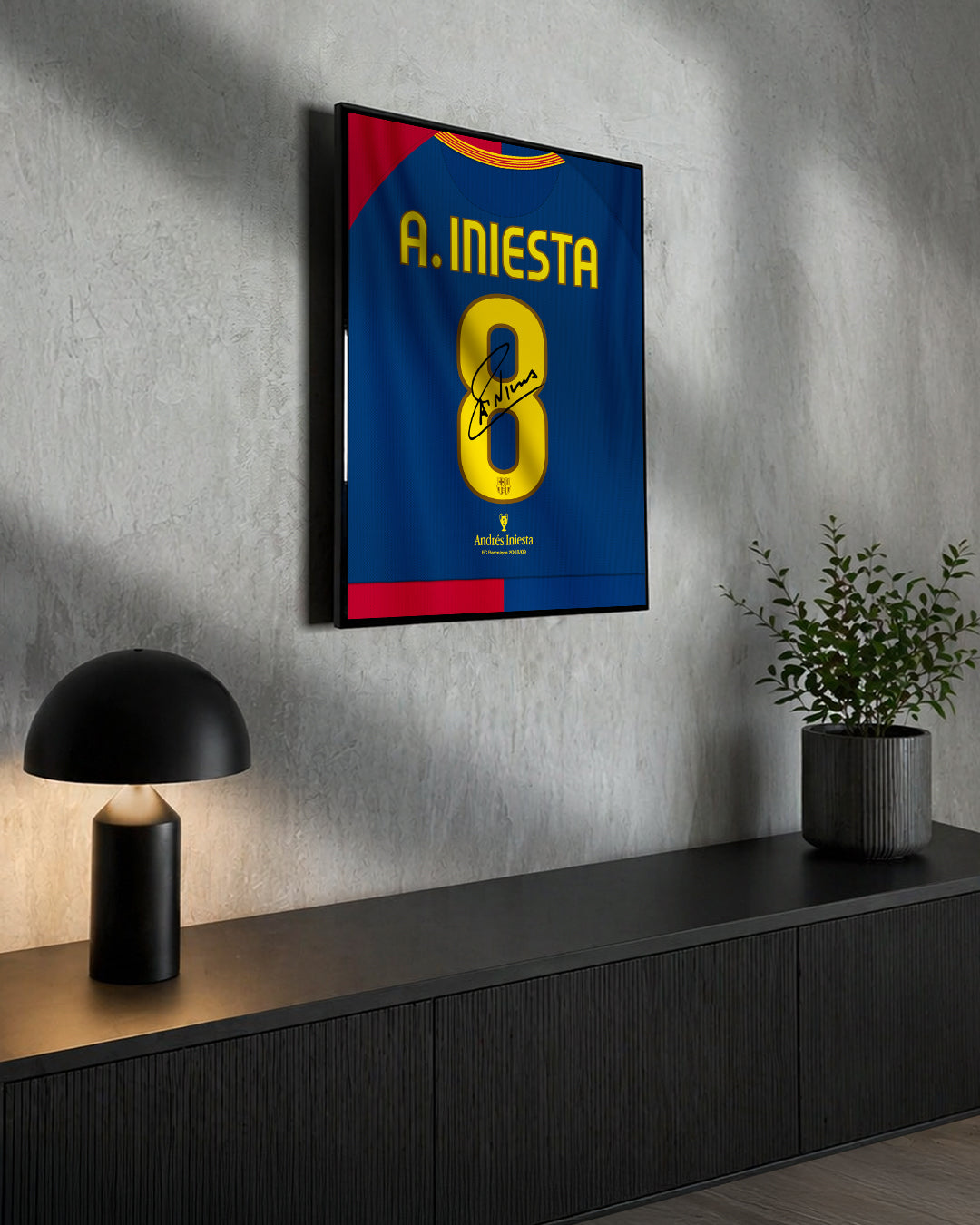 FC Barcelona 2008/09 Local - Diseño Dorsal / Iniesta #8
