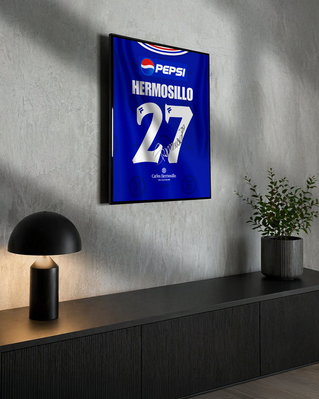 Cruz azul 1998/99 Local - Diseño Dorsal