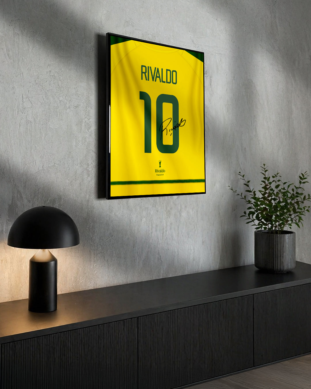 Brasil 2002 Local - Diseño Dorsal / Rivaldo #10
