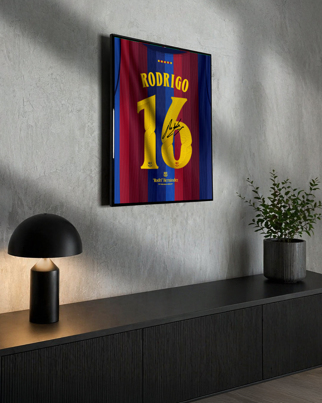 FC Barcelona 2026/27 Local - Diseño Dorsal / Rodrigo #16