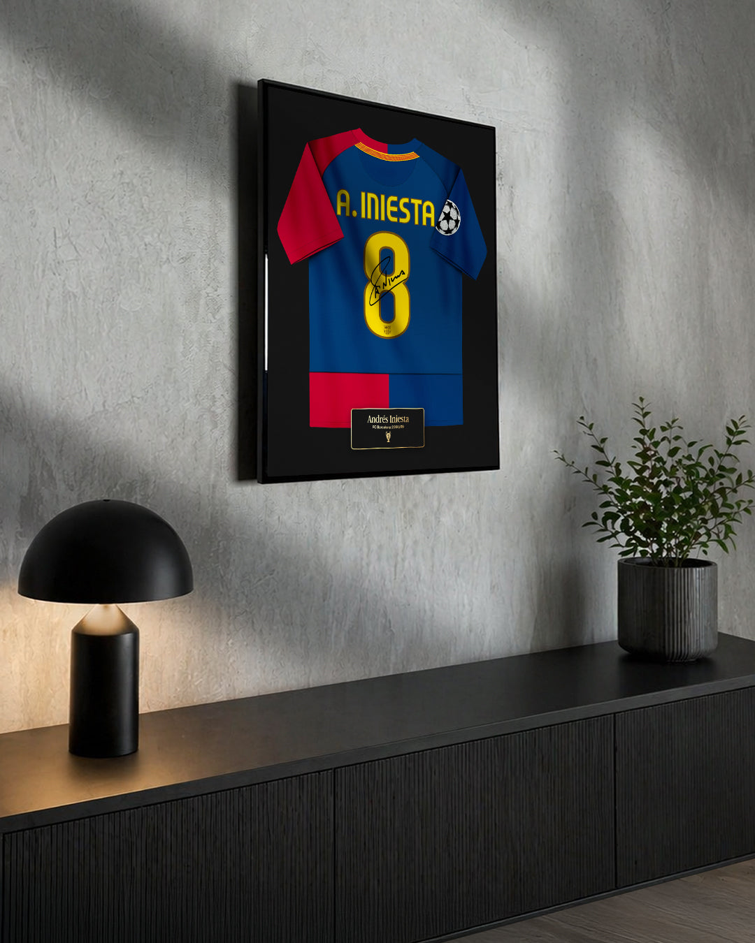 FC Barcelona 2008/09 Local - Diseño Jersey / Iniesta #8