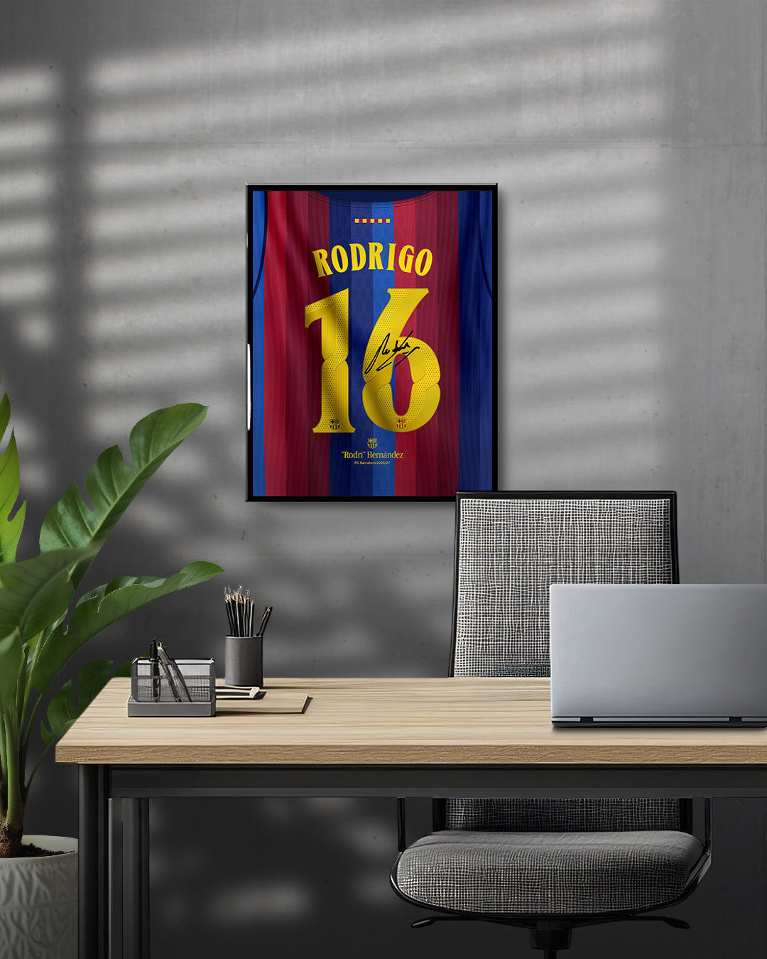 FC Barcelona 2026/27 Local - Diseño Dorsal / Rodrigo #16
