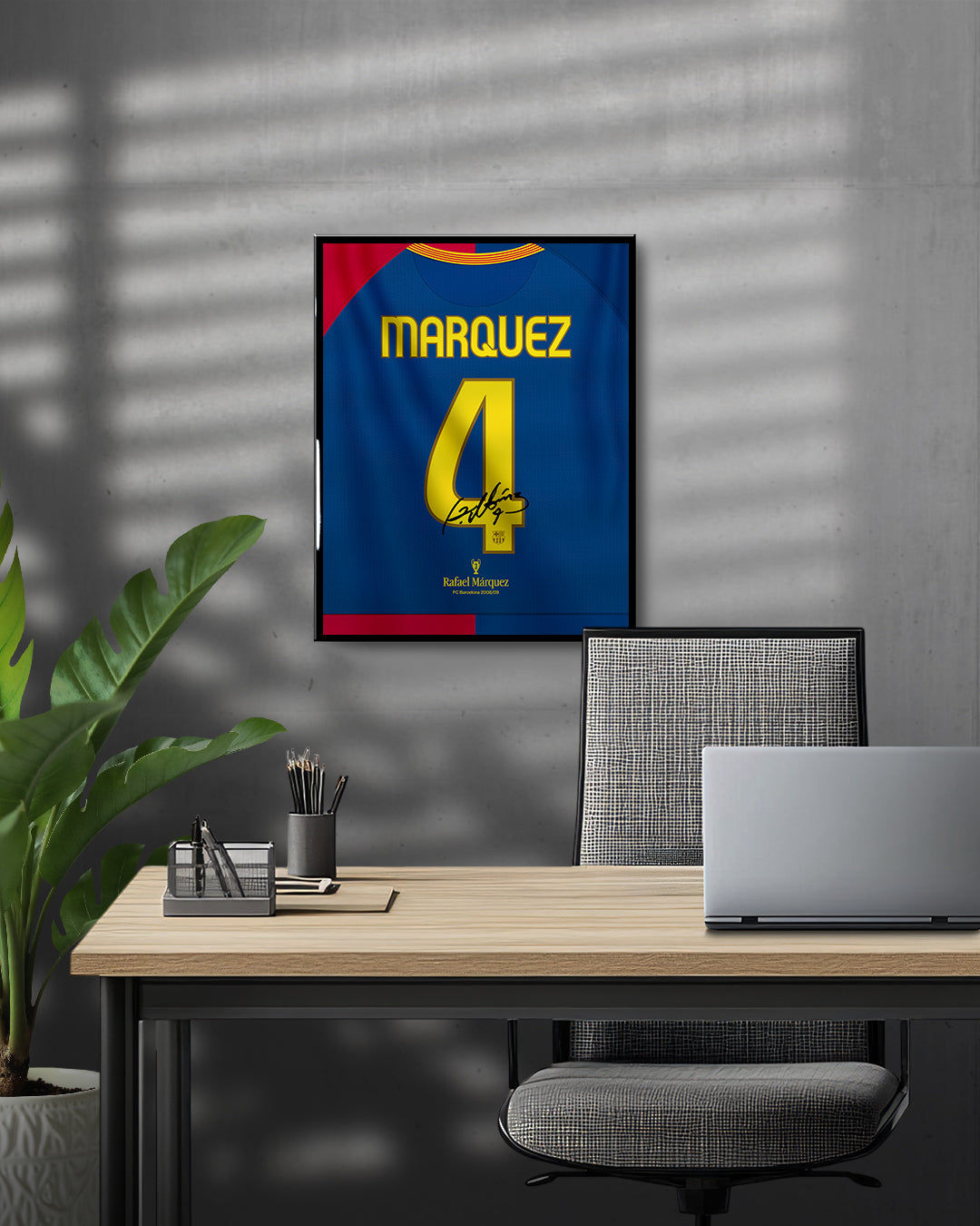 FC Barcelona 2008/09 Local - Diseño Dorsal / Márquez #4