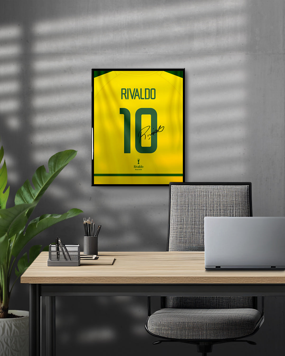 Brasil 2002 Local - Diseño Dorsal / Rivaldo #10