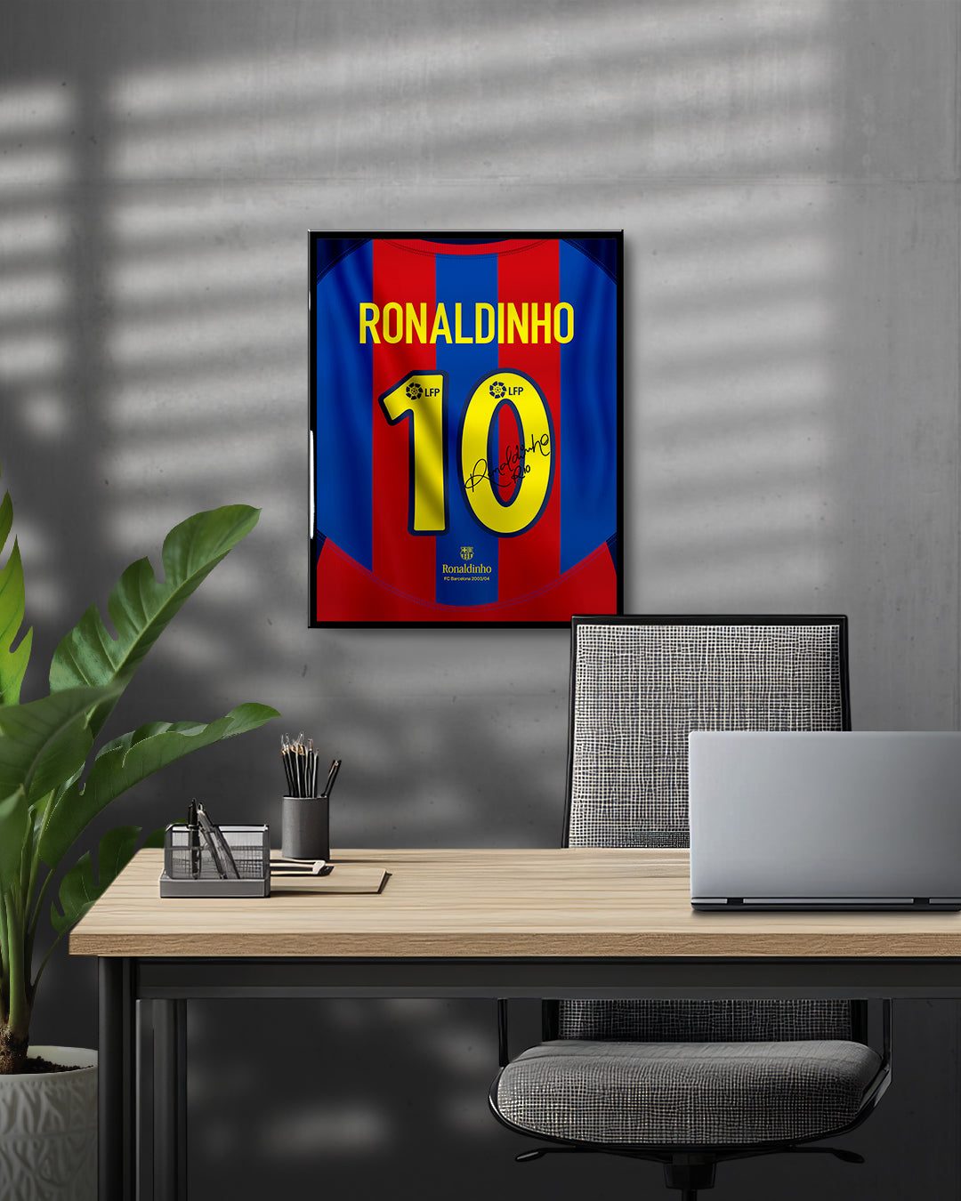 FC Barcelona 2003/04 Local - Diseño Dorsal / Ronaldinho #10