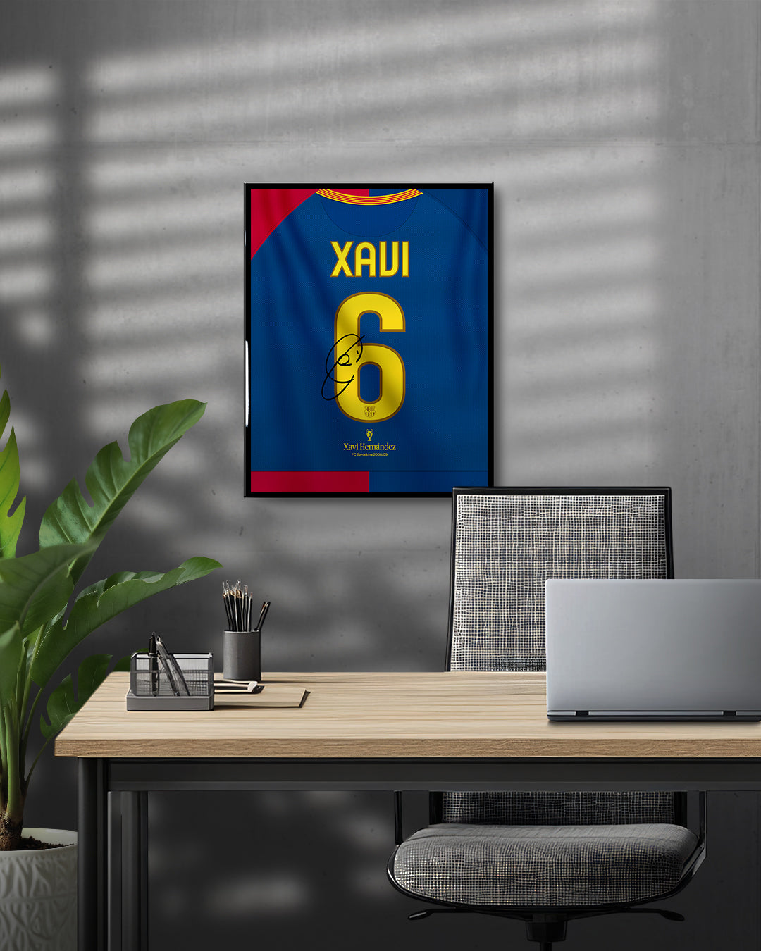 FC Barcelona 2008/09 Local - Diseño Dorsal / Xavi #6