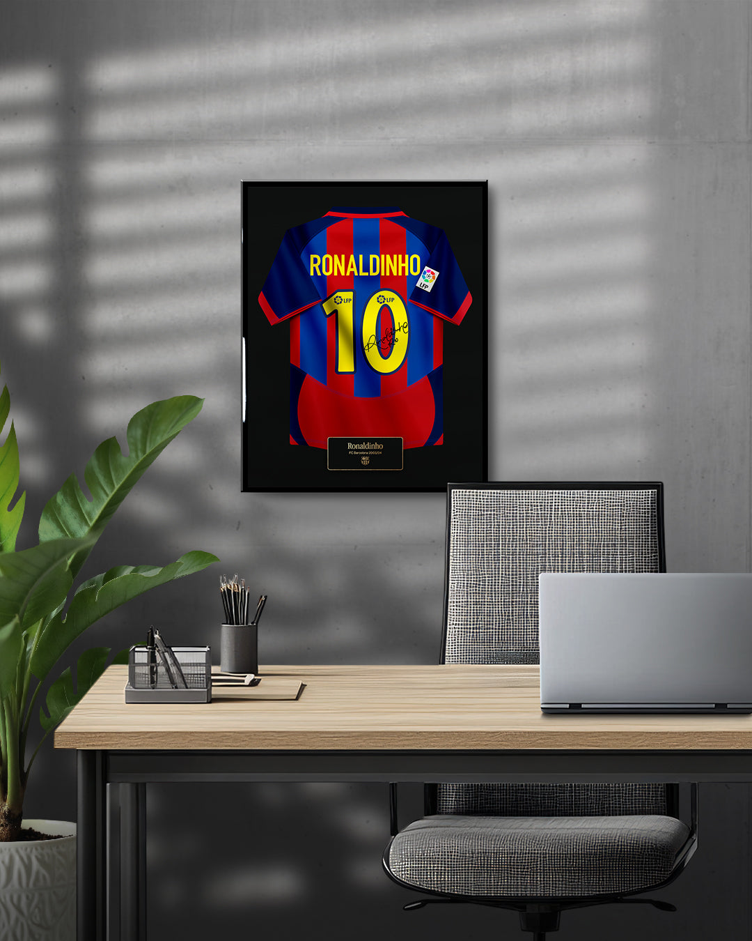 FC Barcelona 2003/04 Local - Diseño Jersey / Ronaldinho #10
