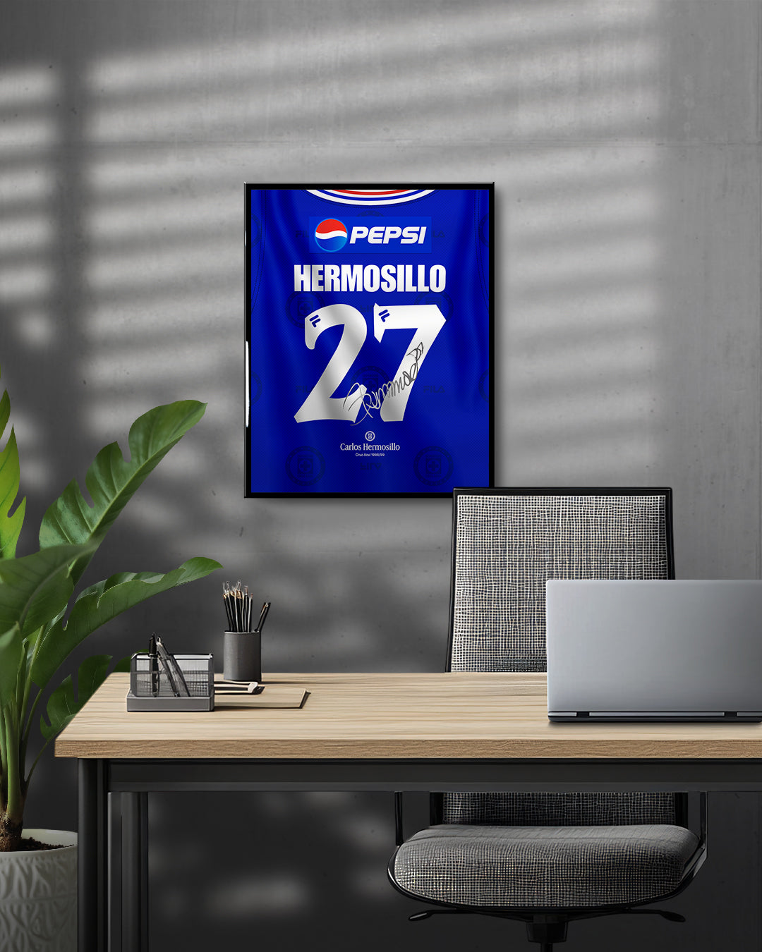 Cruz azul 1998/99 Local - Diseño Dorsal