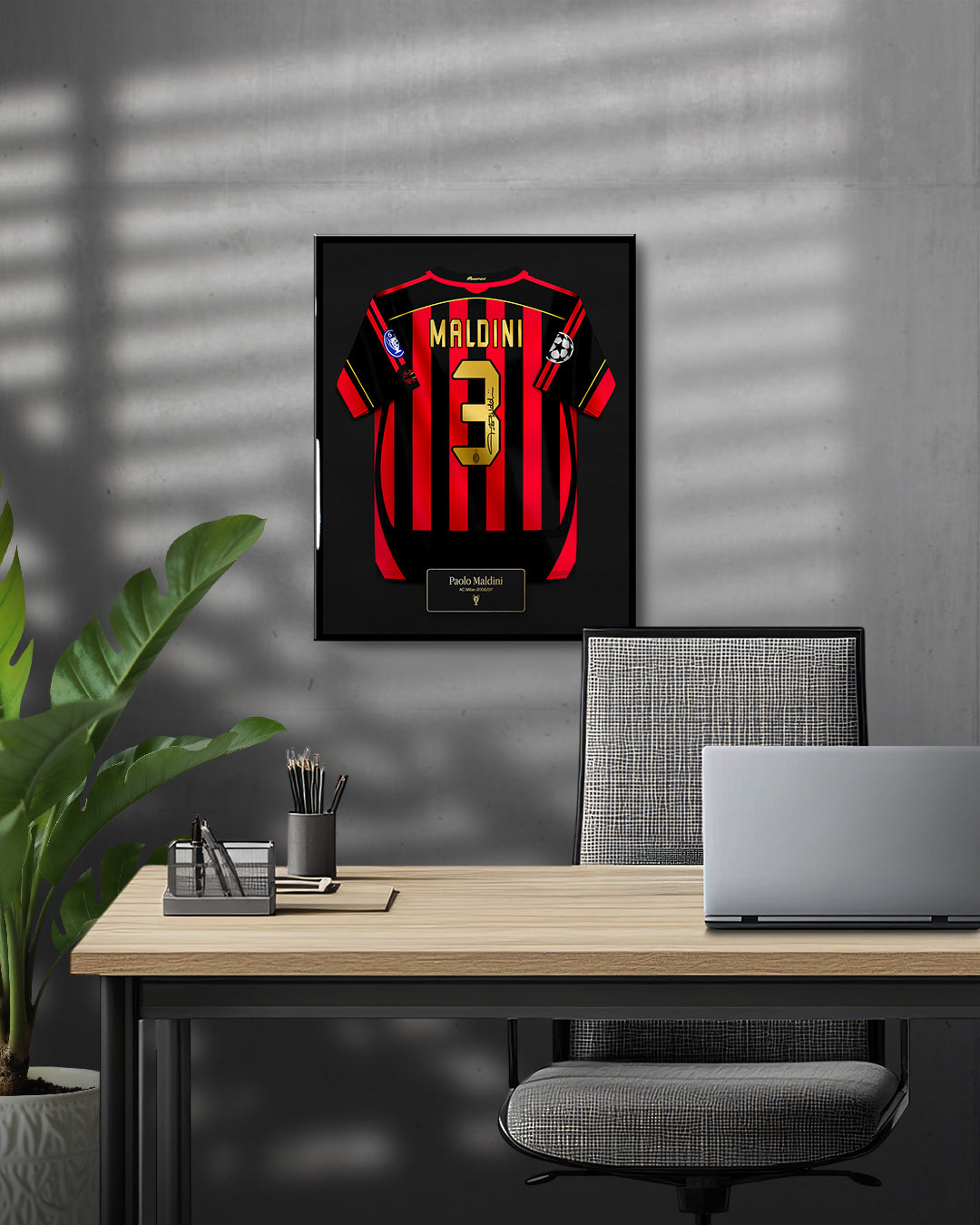 AC Milan 2006/07 Local - Diseño Jersey / Maldini #3