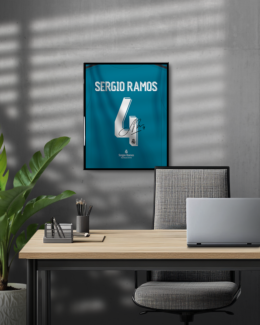 Real Madrid 2017/18 Tercera - Diseño Dorsal / Sergio Ramos #4
