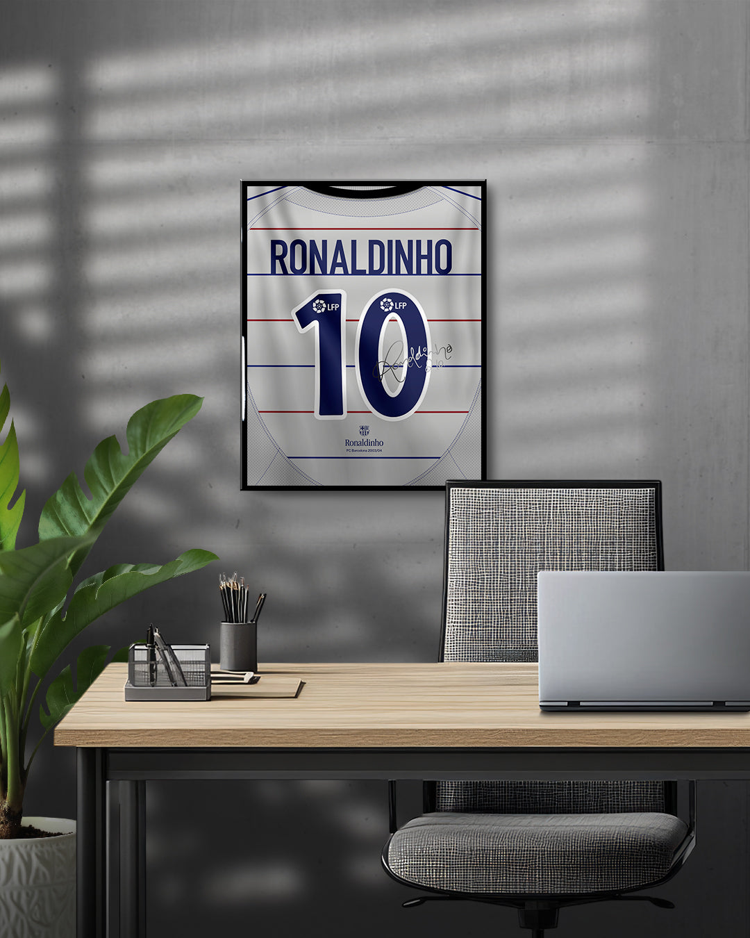 FC Barcelona 2003/04 Visitante - Diseño Dorsal