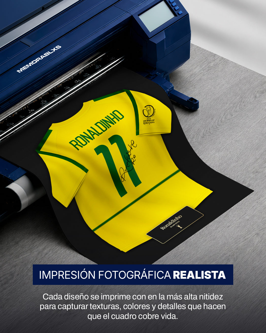 Brasil 2002 Local - Diseño Jersey / Ronaldinho #11