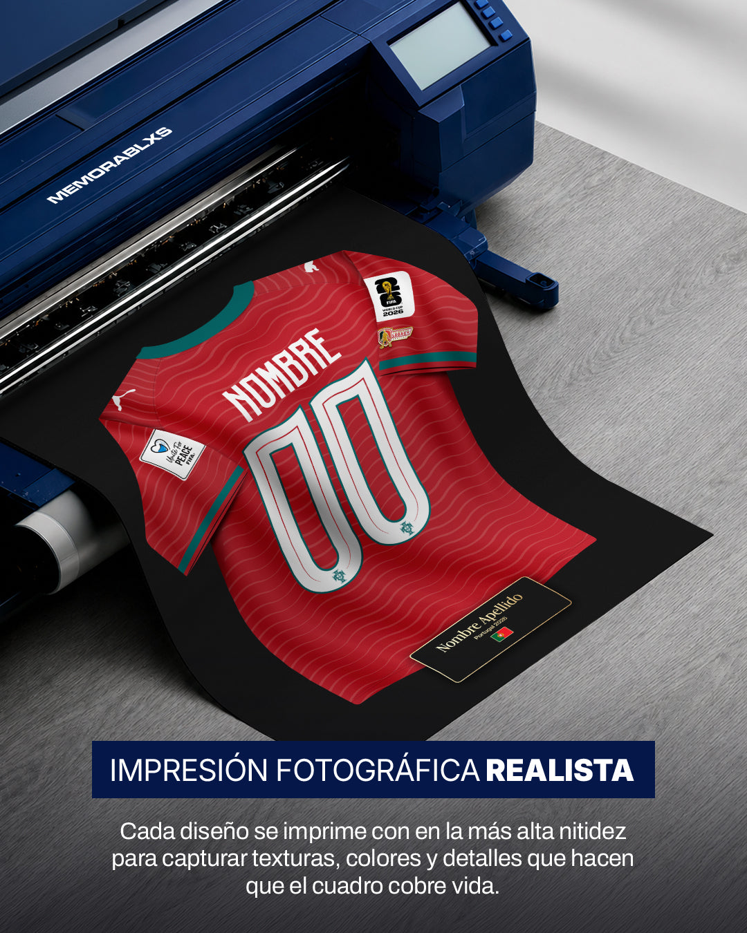 Portugal 2026 Local - Diseño Jersey / Personalizado