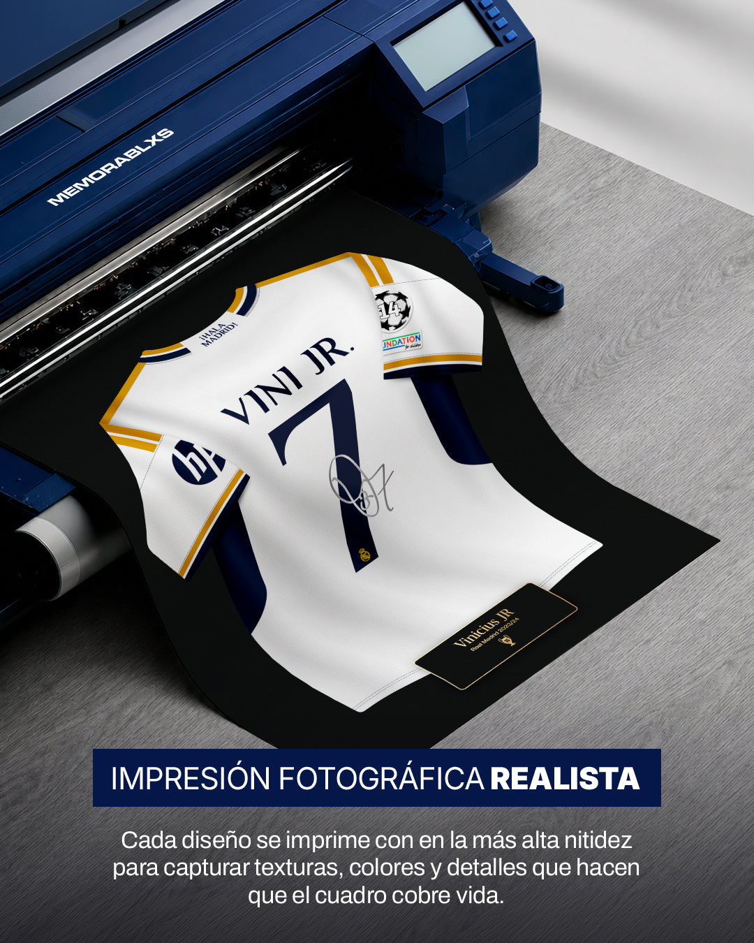 Real Madrid 2023/24 Local - Diseño Jersey / Vinicius JR #7