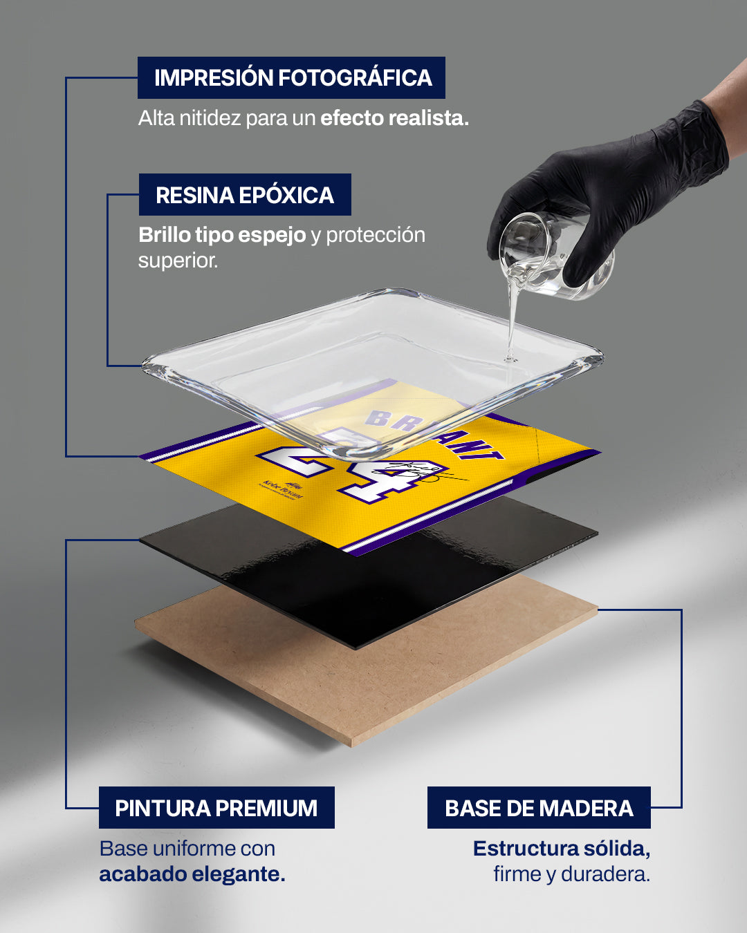LA Lakers 2008/09 - Diseño Dorsal