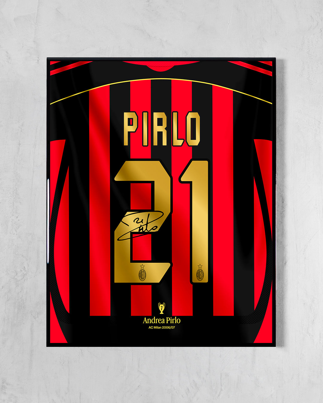 AC Milan 2006/07 Local - Diseño Dorsal / Pirlo #21