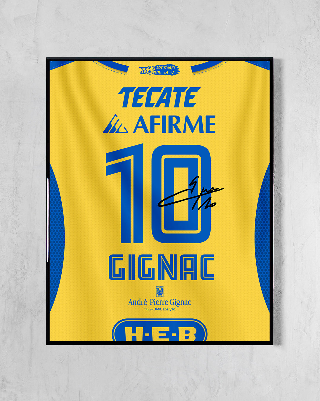 Tigres UANL 2025/26 Local - Diseño Dorsal