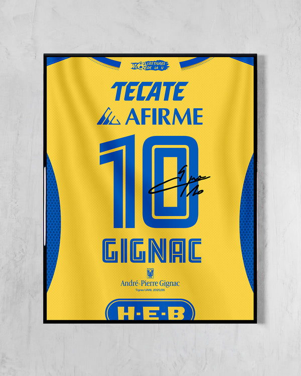 Tigres UANL 2025/26 Local - Diseño Dorsal