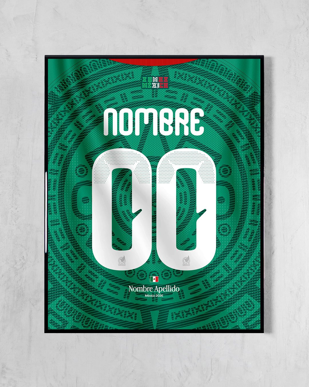 México 2026 Local - Diseño Dorsal / Personalizado