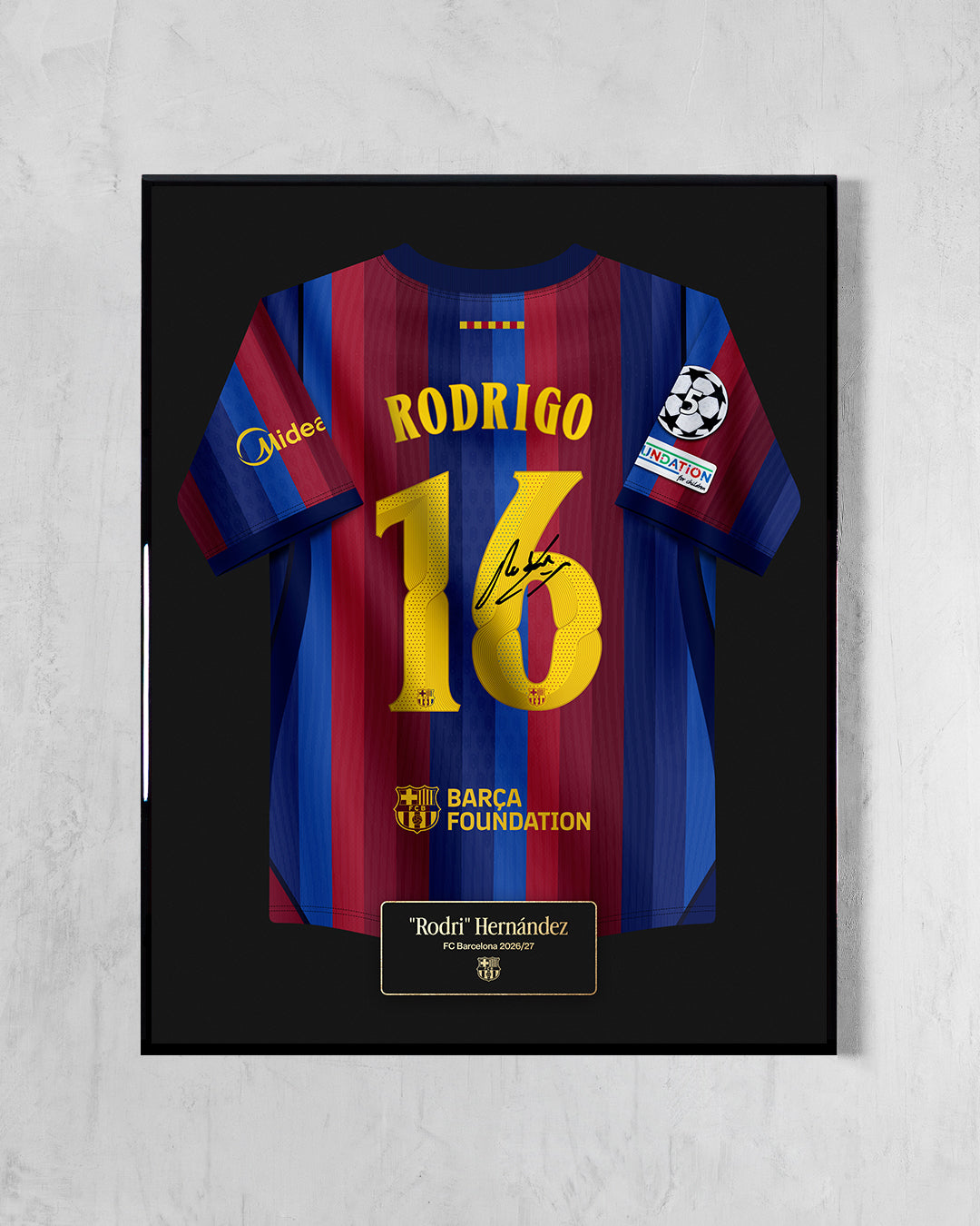 FC Barcelona 2026/27 Local - Diseño Jersey / Rodrigo #16