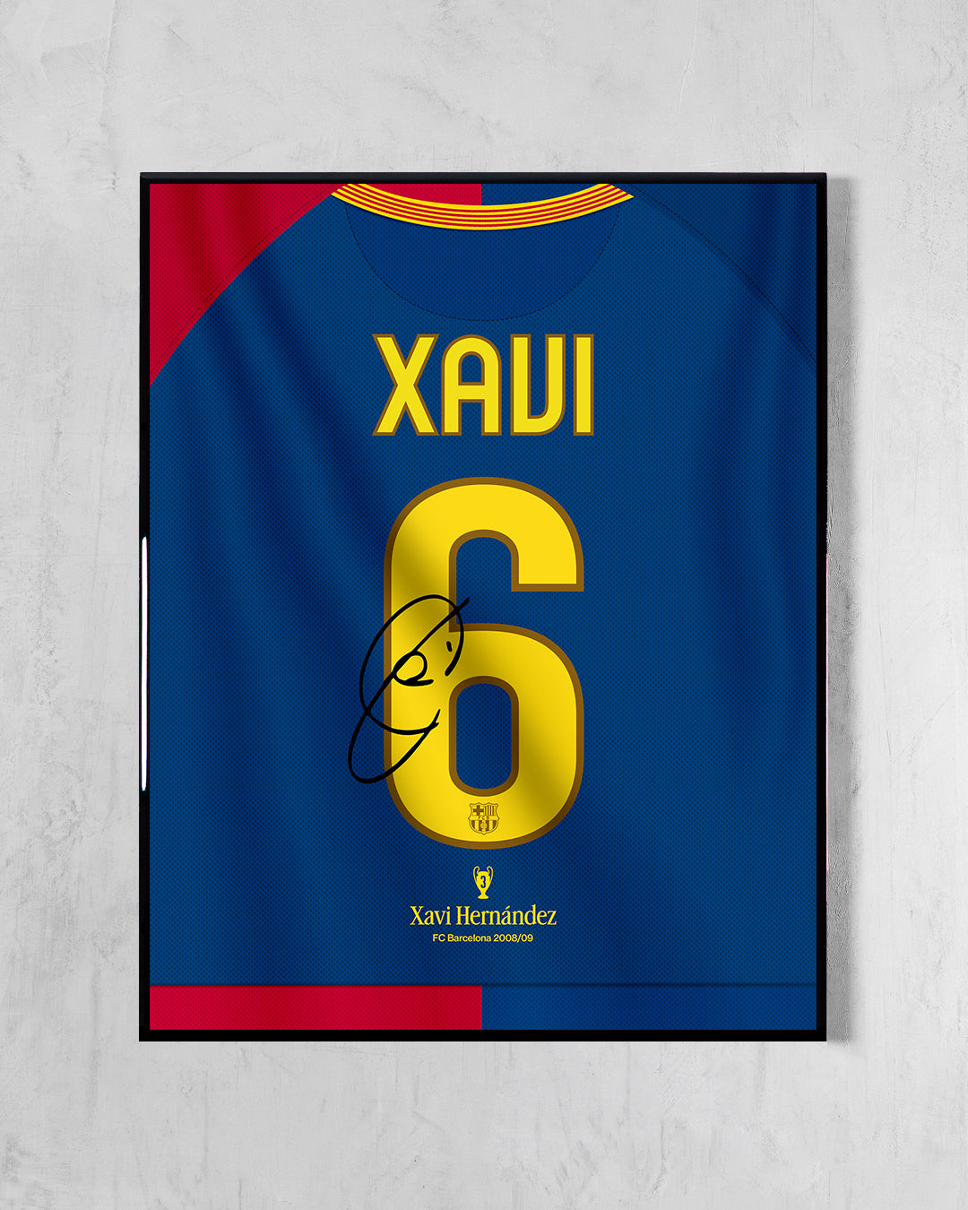 FC Barcelona 2008/09 Local - Diseño Dorsal / Xavi #6
