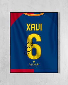 FC Barcelona 2008/09 Local - Diseño Dorsal / Xavi #6
