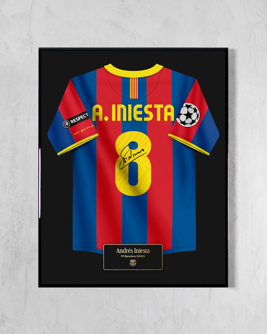 FC Barcelona 2010/11 Local - Diseño Jersey / A. Iniesta #8