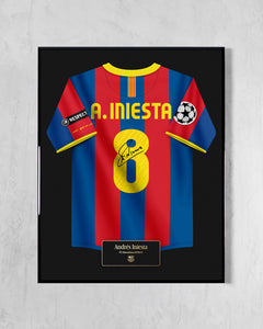 FC Barcelona 2010/11 Local - Diseño Jersey / A. Iniesta #8