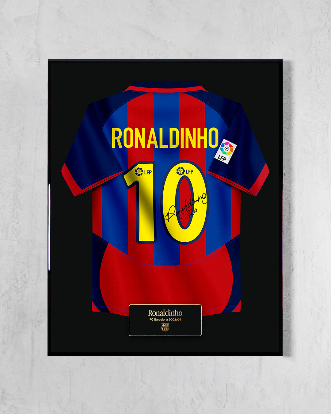FC Barcelona 2003/04 Local - Diseño Jersey / Ronaldinho #10