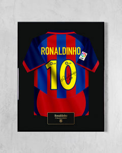 FC Barcelona 2003/04 Local - Diseño Jersey / Ronaldinho #10