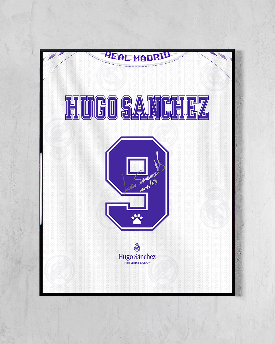Real Madrid 1996/97 Local - Diseño Dorsal