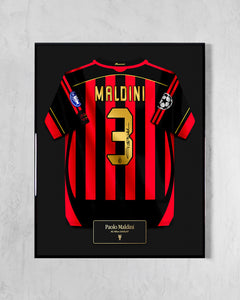 AC Milan 2006/07 Local - Diseño Jersey / Maldini #3
