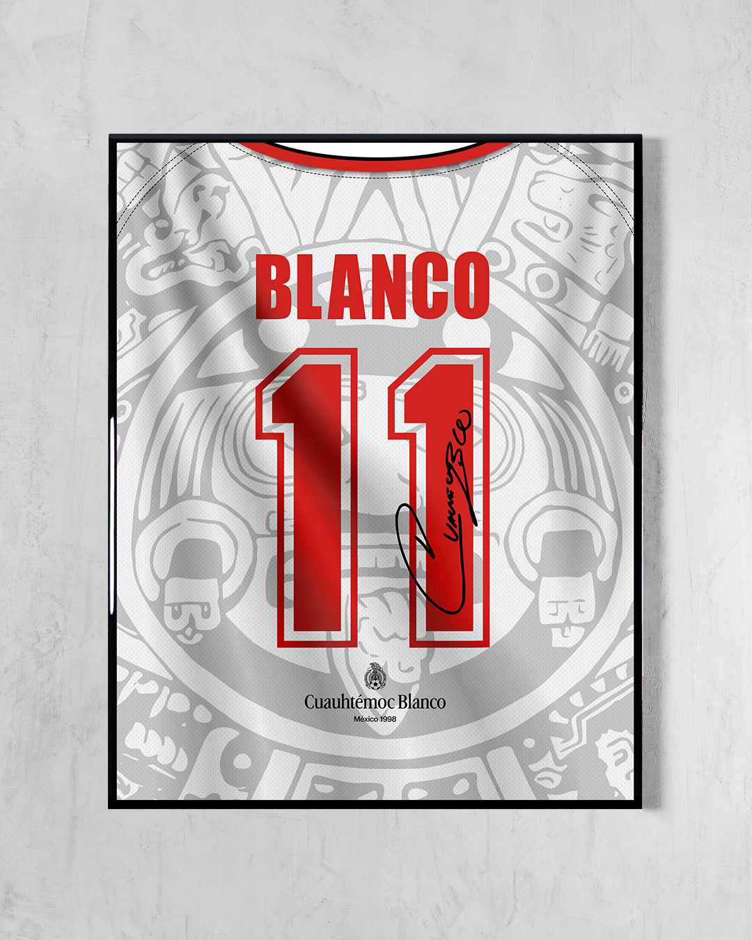 México 1998 Visitante - Diseño Dorsal