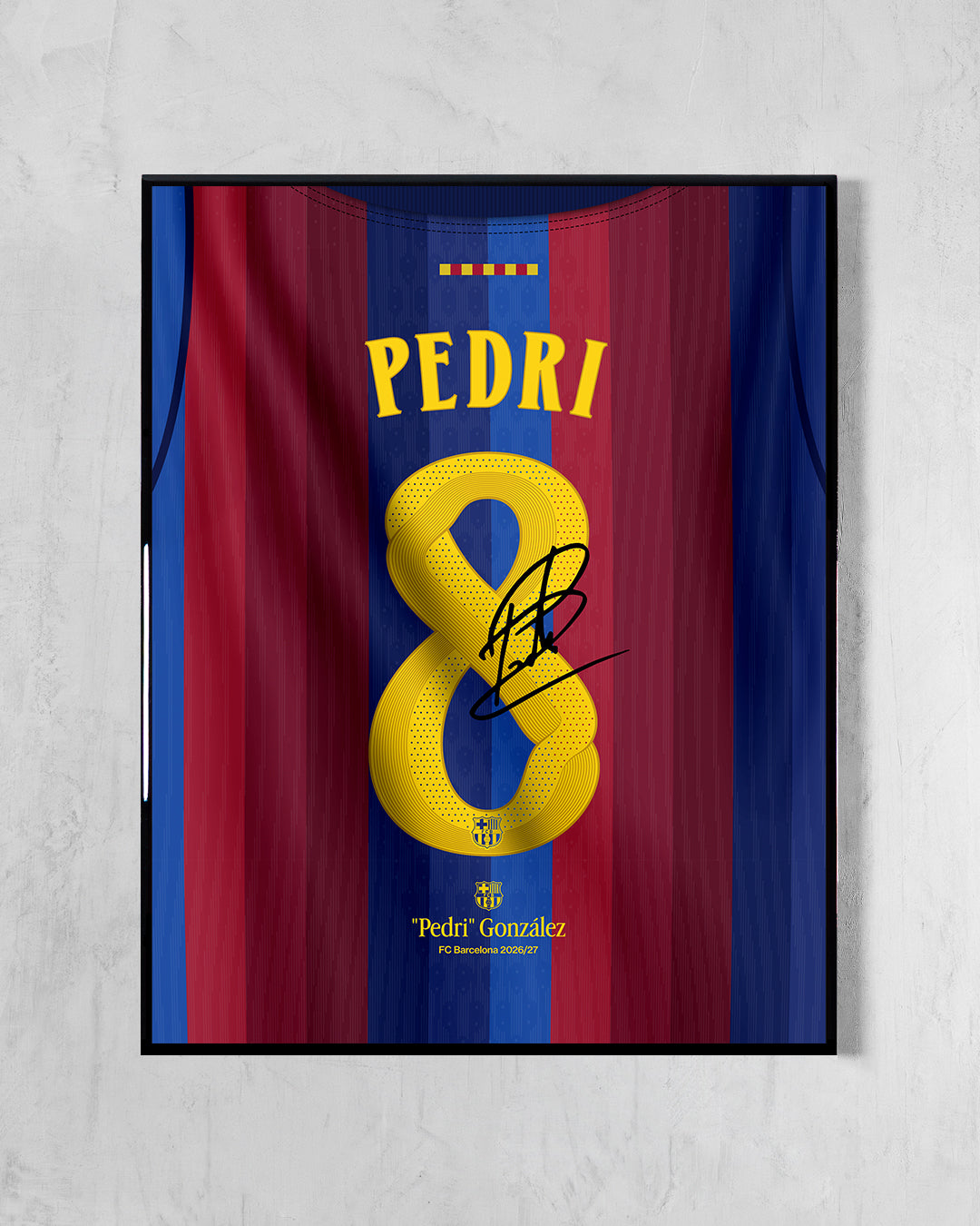 FC Barcelona 2026/27 Local - Diseño Dorsal / Pedri #8