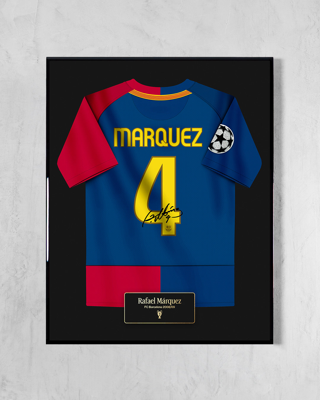 FC Barcelona 2008/09 Local - Diseño Jersey / Márquez #4