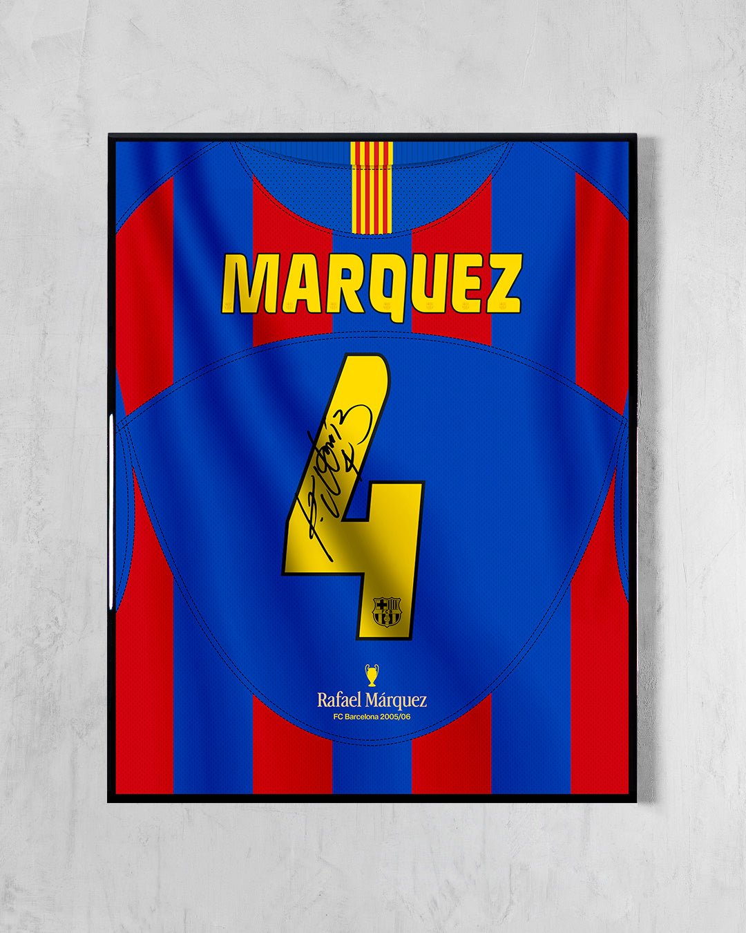 FC Barcelona 2005/06 Local - Diseño Dorsal / Márquez #4