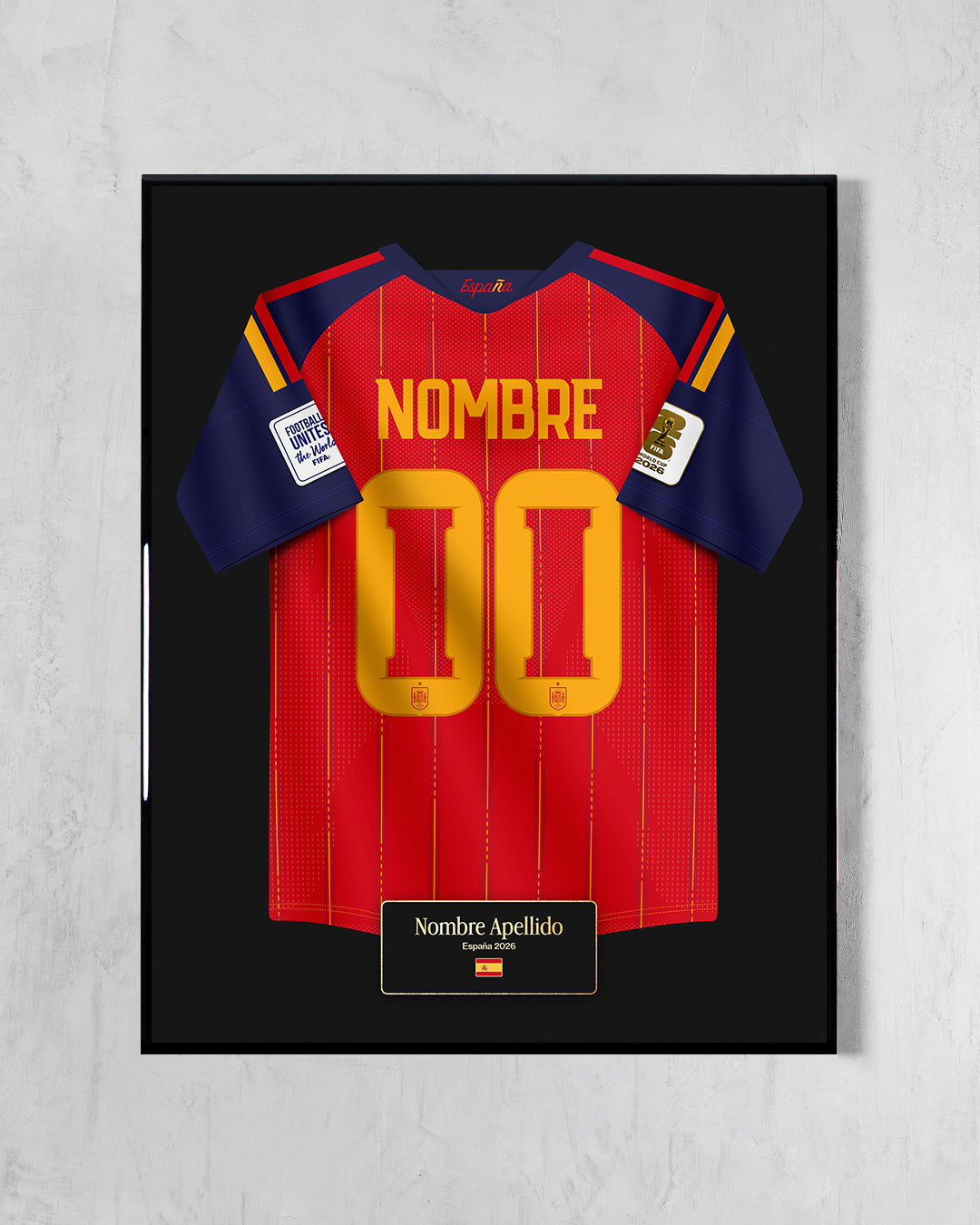 España 2026 Local - Diseño Jersey / Personalizado