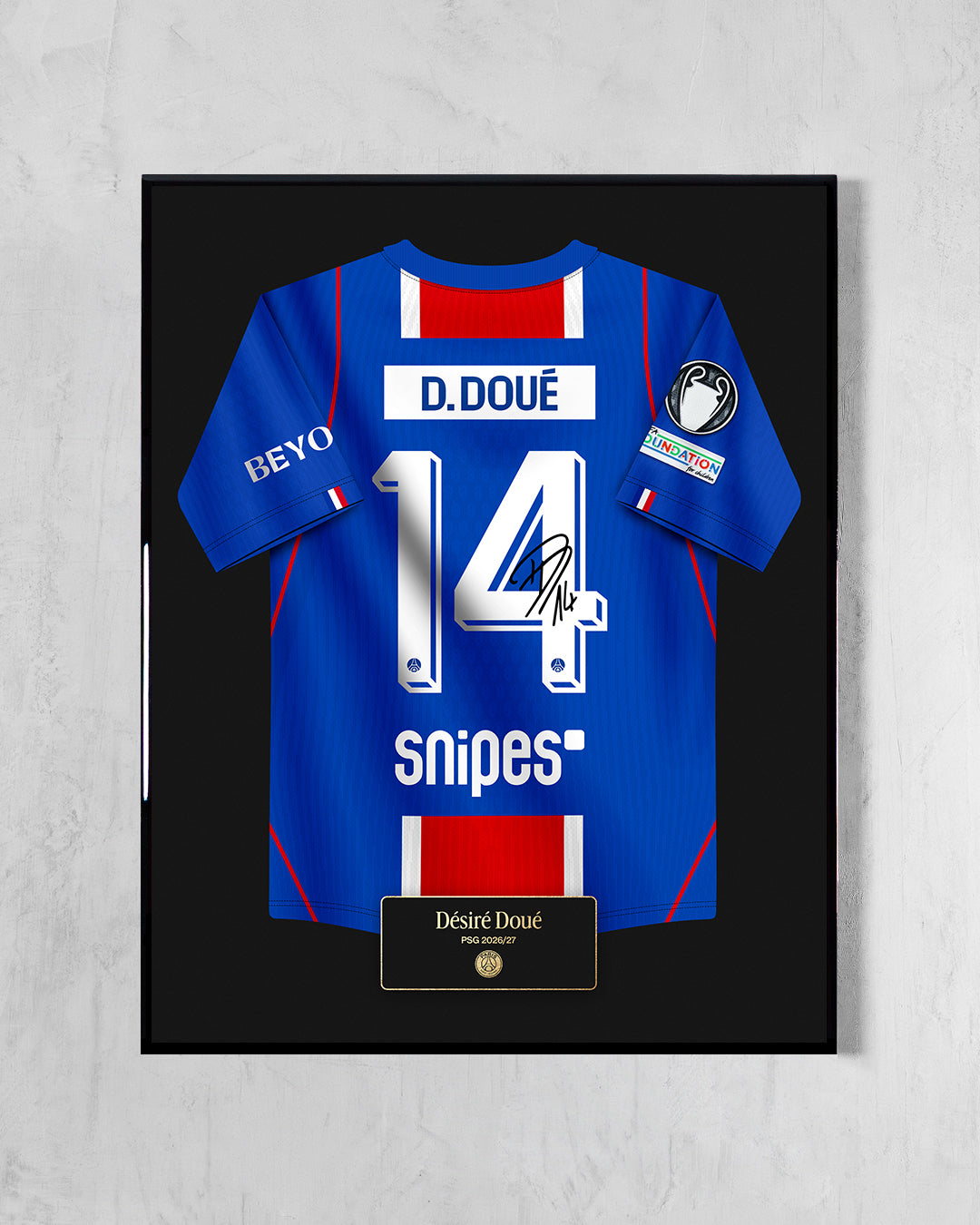 PSG 2026/27 Local - Diseño Jersey / D. Doué #14