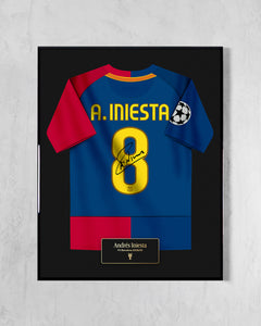 FC Barcelona 2008/09 Local - Diseño Jersey / Iniesta #8