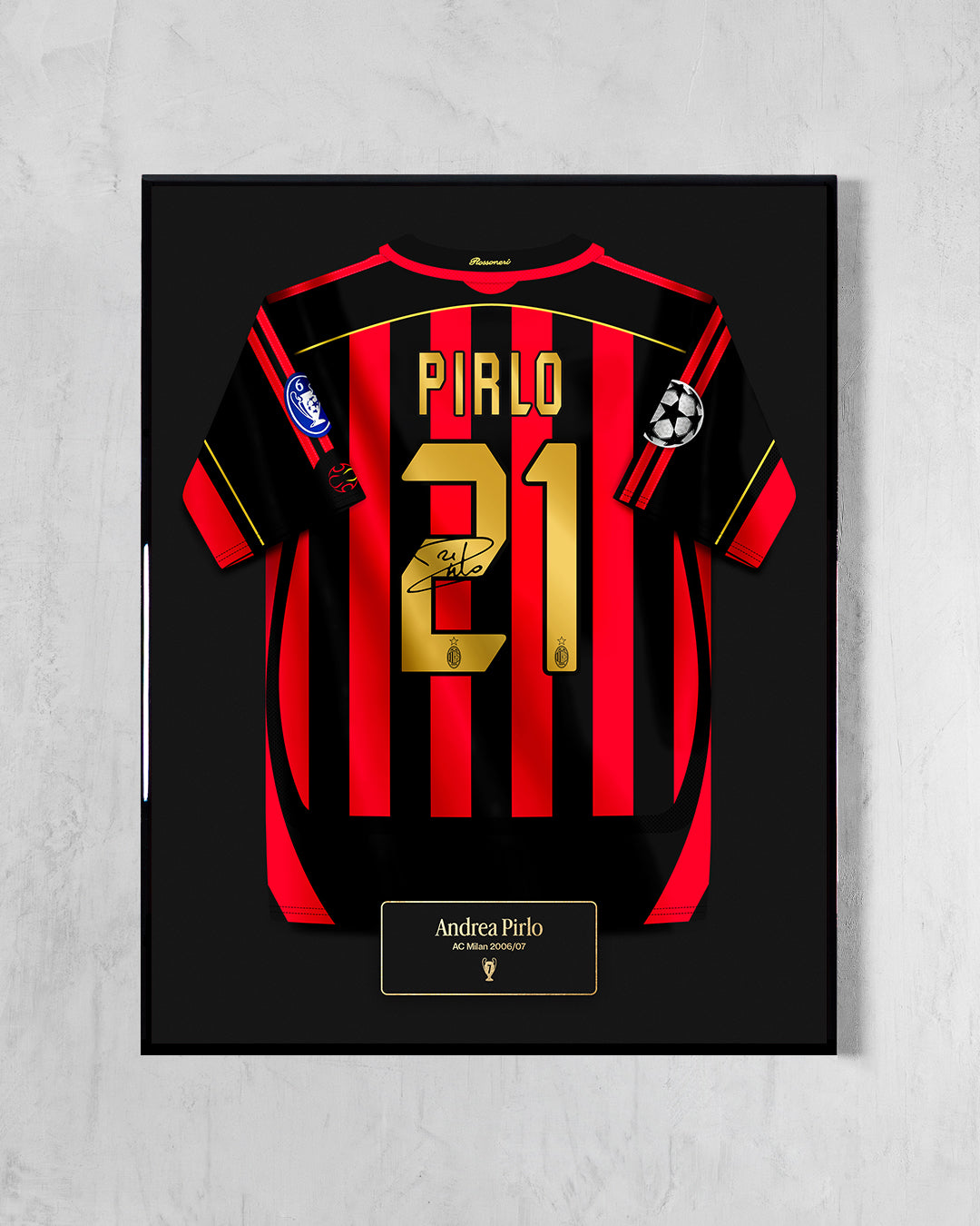 AC Milan 2006/07 Local - Diseño Jersey / Pirlo #21
