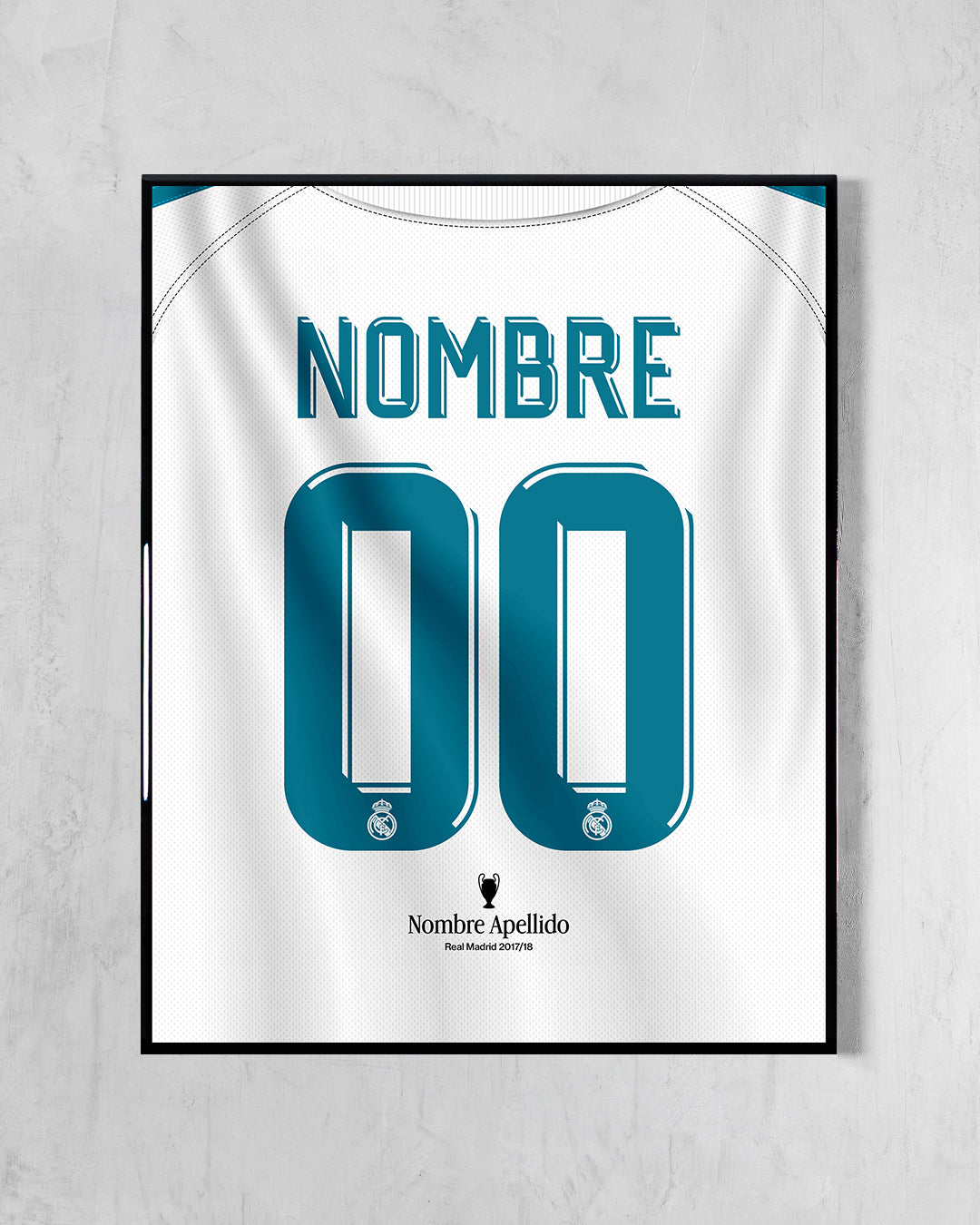 Real Madrid 2017/18 Local - Diseño Dorsal / Personalizado