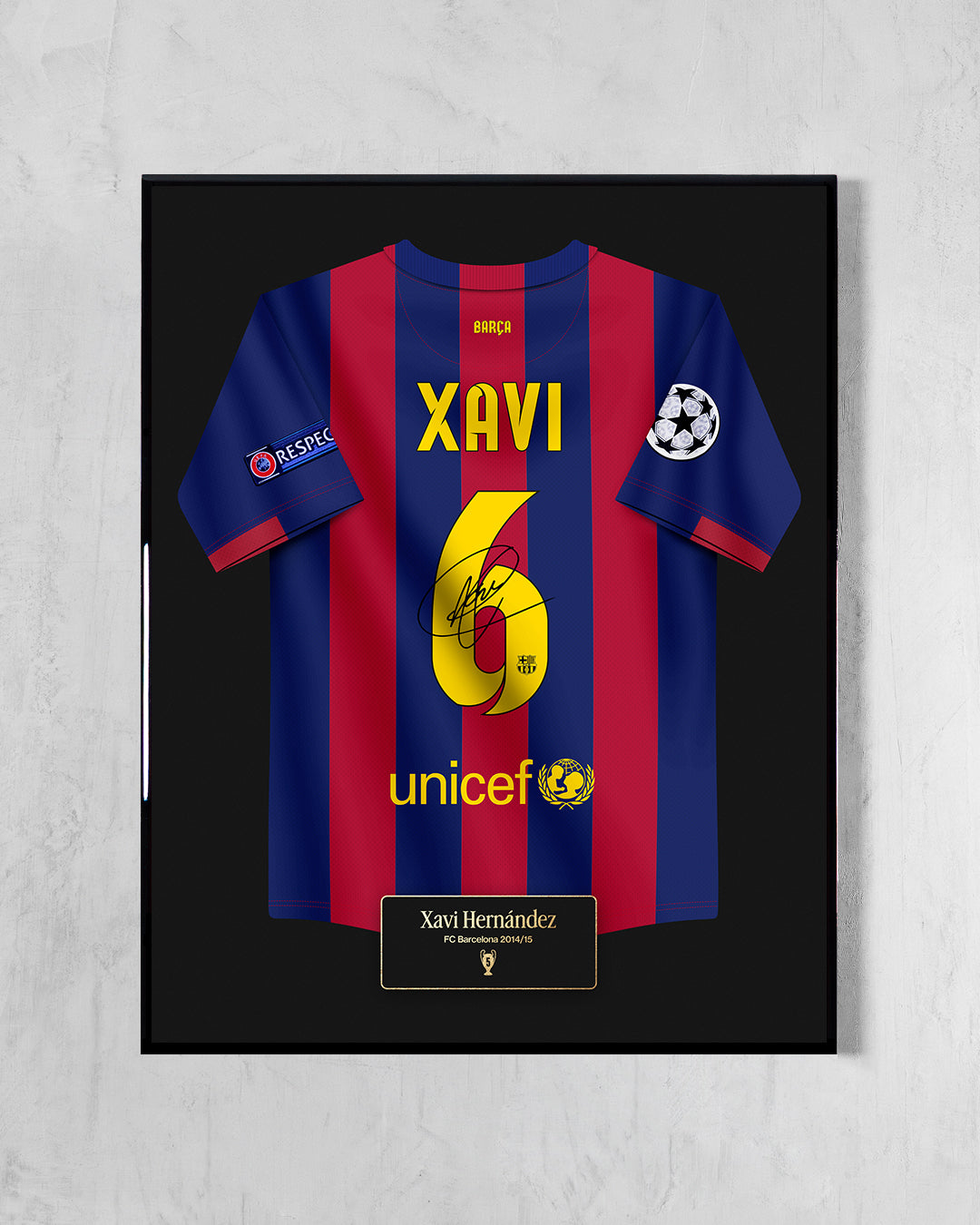 FC Barcelona 2014/15 Local - Diseño Jersey / Xavi #6