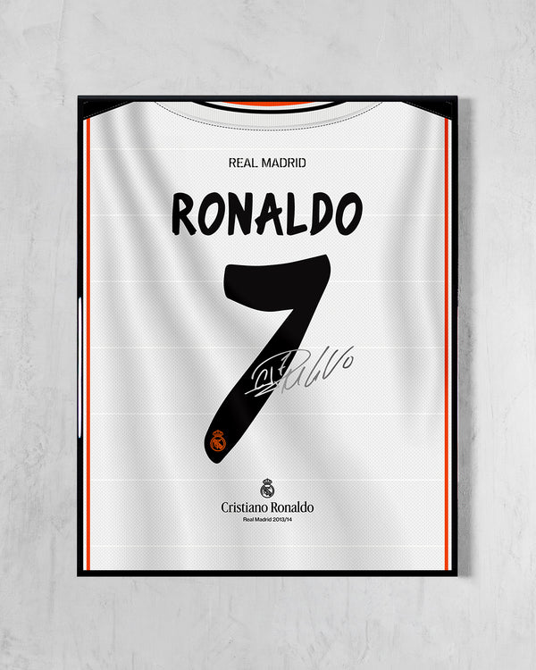 Real Madrid 2013/14 Local - Diseño Dorsal / Ronaldo #7