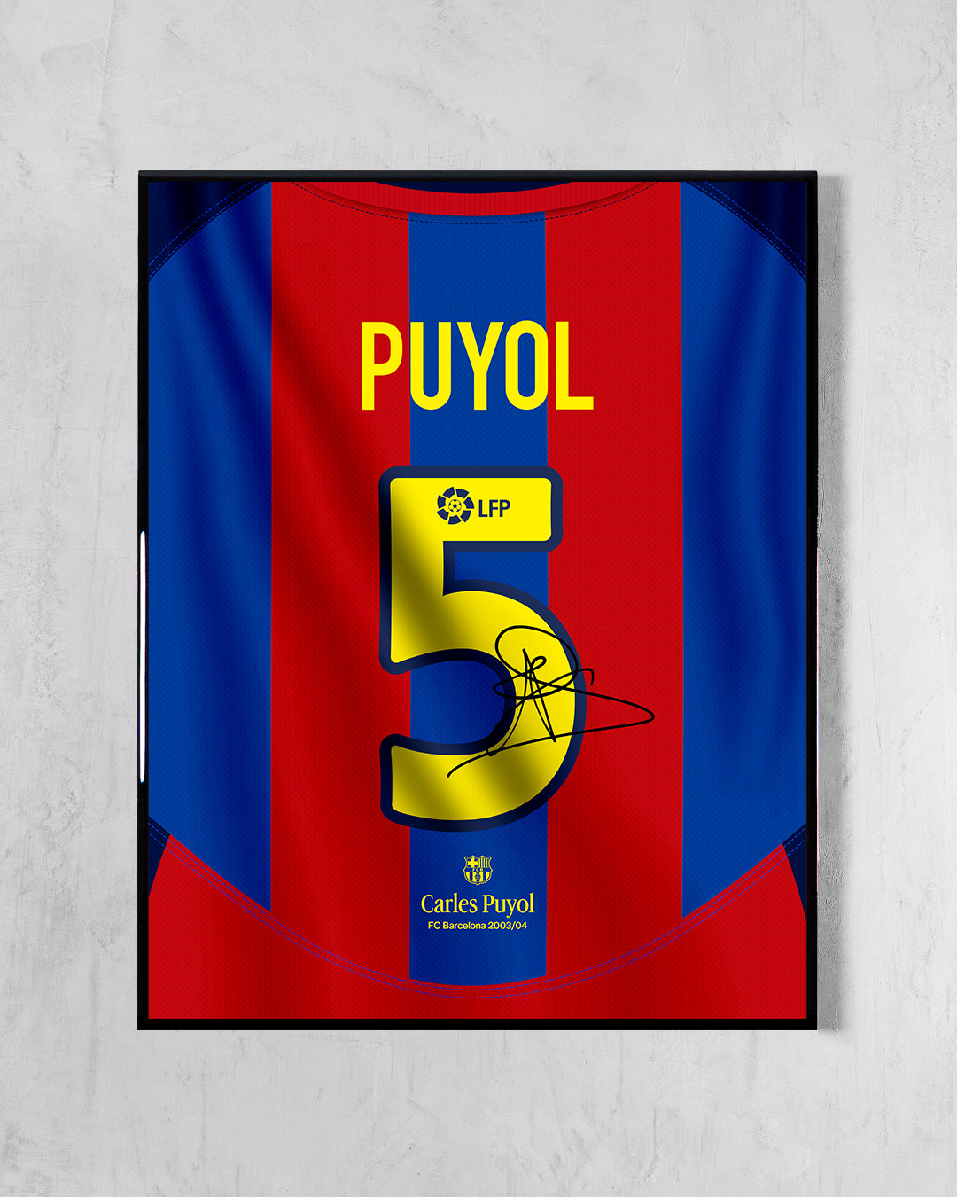 FC Barcelona 2003/04 Local - Diseño Dorsal / Puyol #5