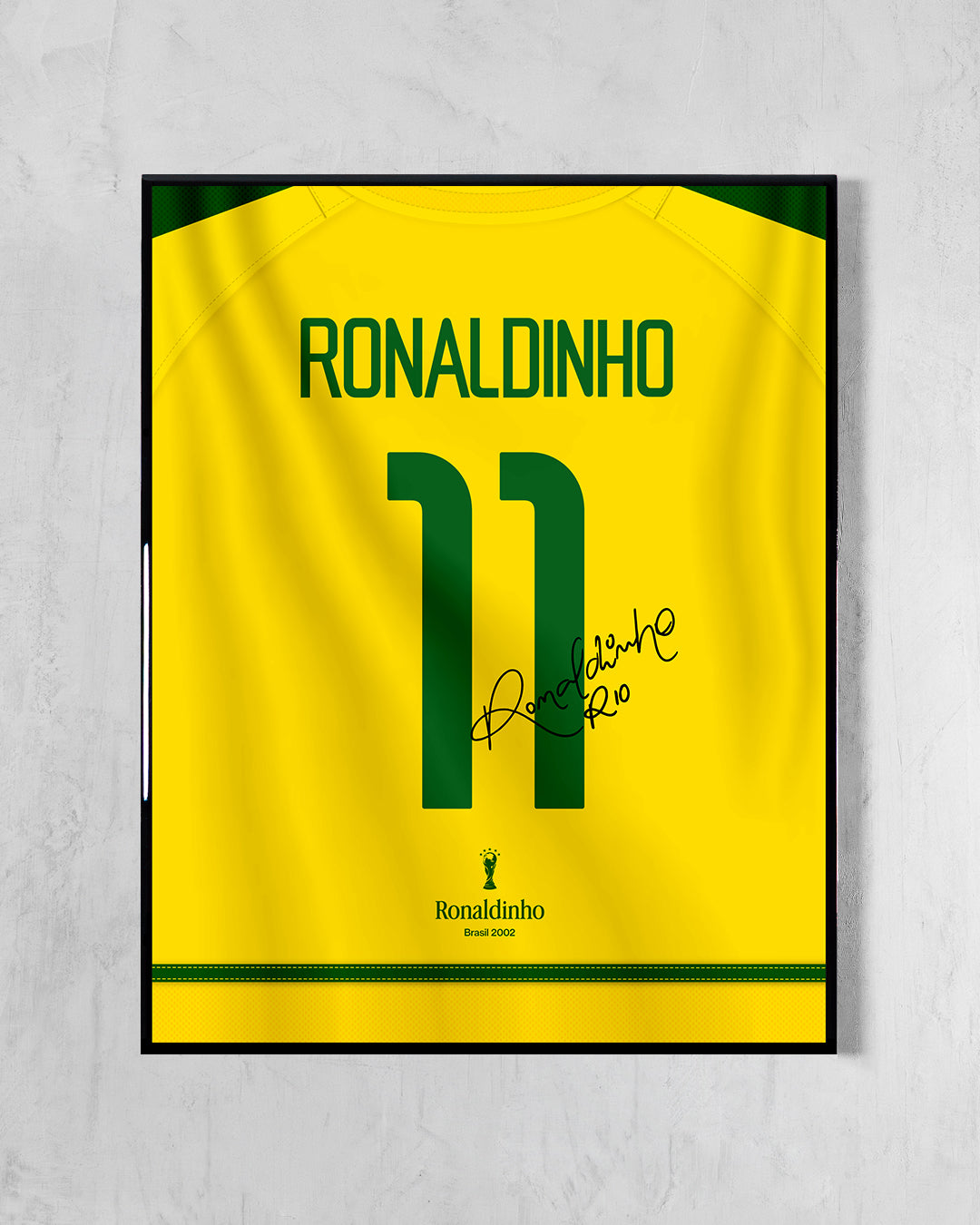 Brasil 2002 Local - Diseño Dorsal / Ronaldinho #11