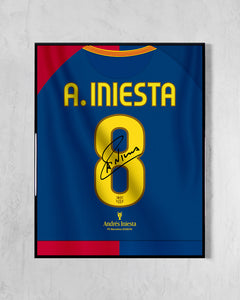 FC Barcelona 2008/09 Local - Diseño Dorsal / Iniesta #8